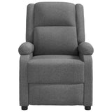 Vidaxl fauteuil verstelbaar stof donkergrijs