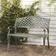 Vidaxl tuinbank 102 cm gietaluminium groen