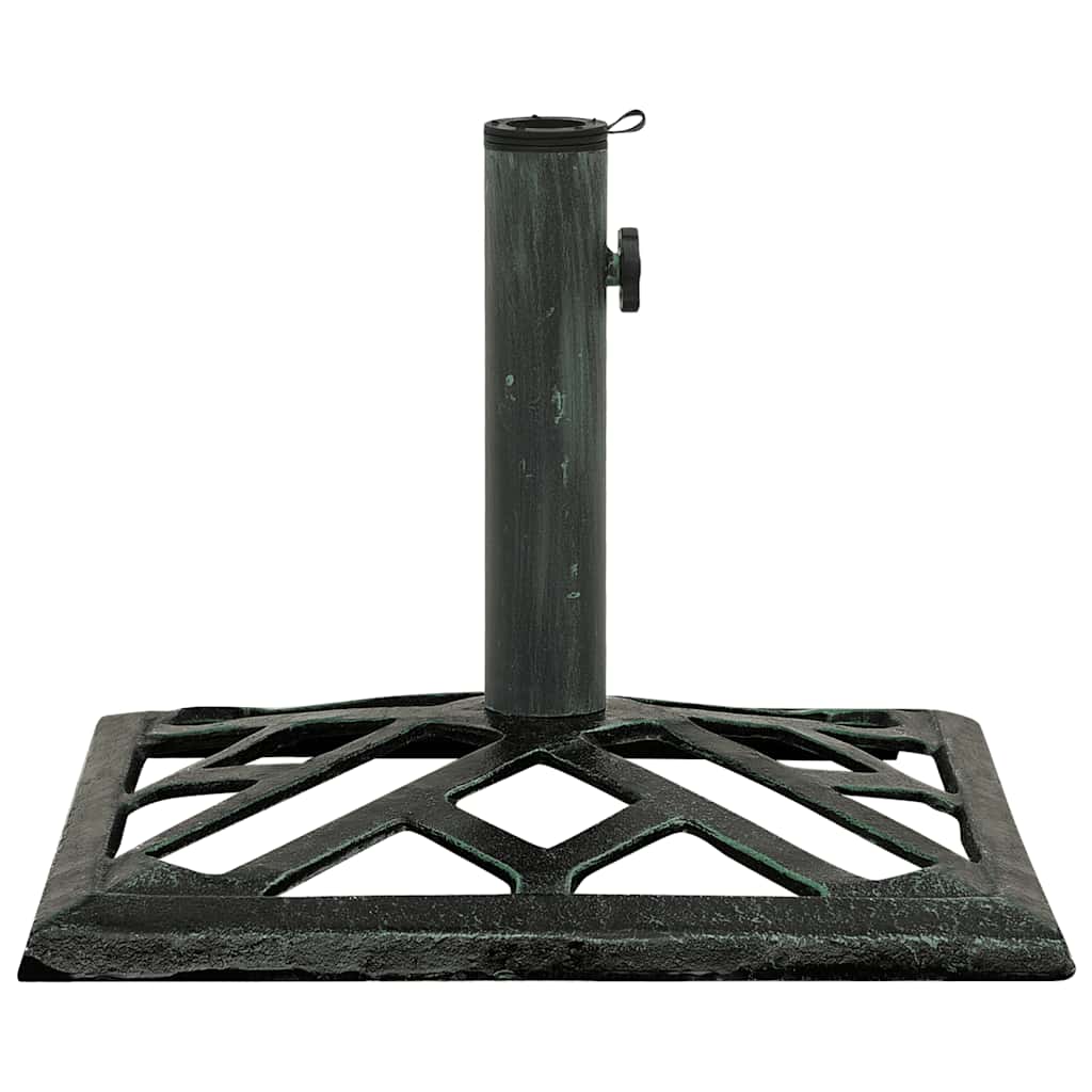 Vidaxl Parasol Foot 44x44x31 cm Gusseisengrün
