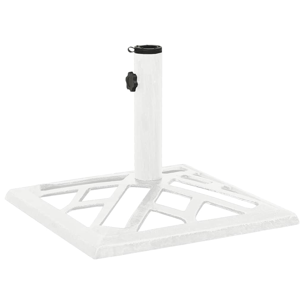 Vidaxl Parasol Fuß 44x44x31 cm Gusseisen weiß