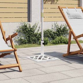Vidaxl Parasol Fuß 44x44x31 cm Gusseisen weiß