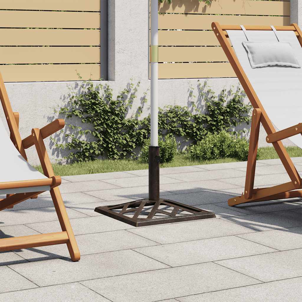 Vidaxl Parasol Fuß 44x44x31 cm Gusseisenbronzefarbe