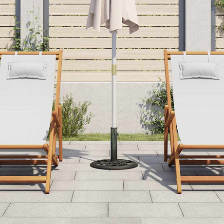 Vidaxl Parasol Foot 40x40x32 cm Gusseisengrün