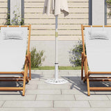 Vidaxl Parasol Fuß 40x40x32 cm Gusseisen weiß