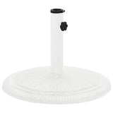 Vidaxl Parasol Fuß 45x45x30 cm Gusseisen weiß