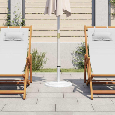 Vidaxl Parasol Fuß 45x45x30 cm Gusseisen weiß
