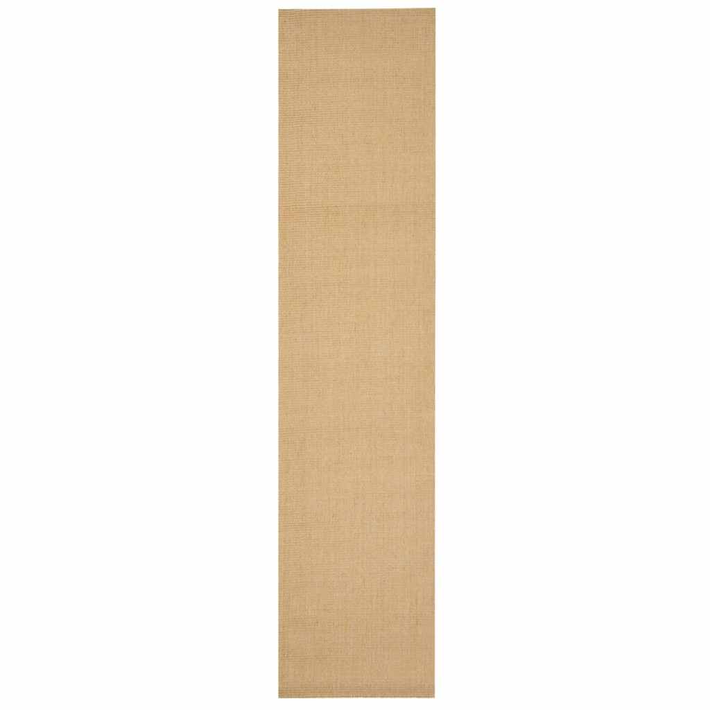 Vidaxl Teppich 66x300 cm Natural Sisal