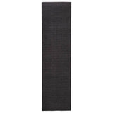 Vidaxl Teppich 66x250 cm Natural Sisal Schwarz