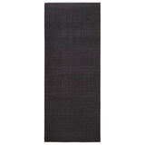 Vidaxl Rug 80x200 cm Natural Sisal Schwarz