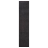 Vidaxl Rug 80x350 cm Natural Sisal Schwarz