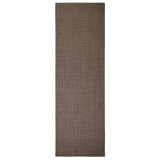Vidaxl Rug 80x250 cm Natural Sisal Braun