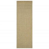 Vidaxl Teppich 66x200 cm Natural Sisal Green