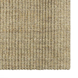 Vidaxl Teppich 66x200 cm Natural Sisal Green