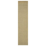 Vidaxl Teppich 66x300 cm Natural Sisal Green