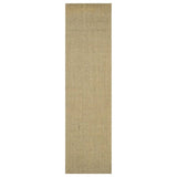 Vidaxl Rug 80x300 cm Natural Sisal Green