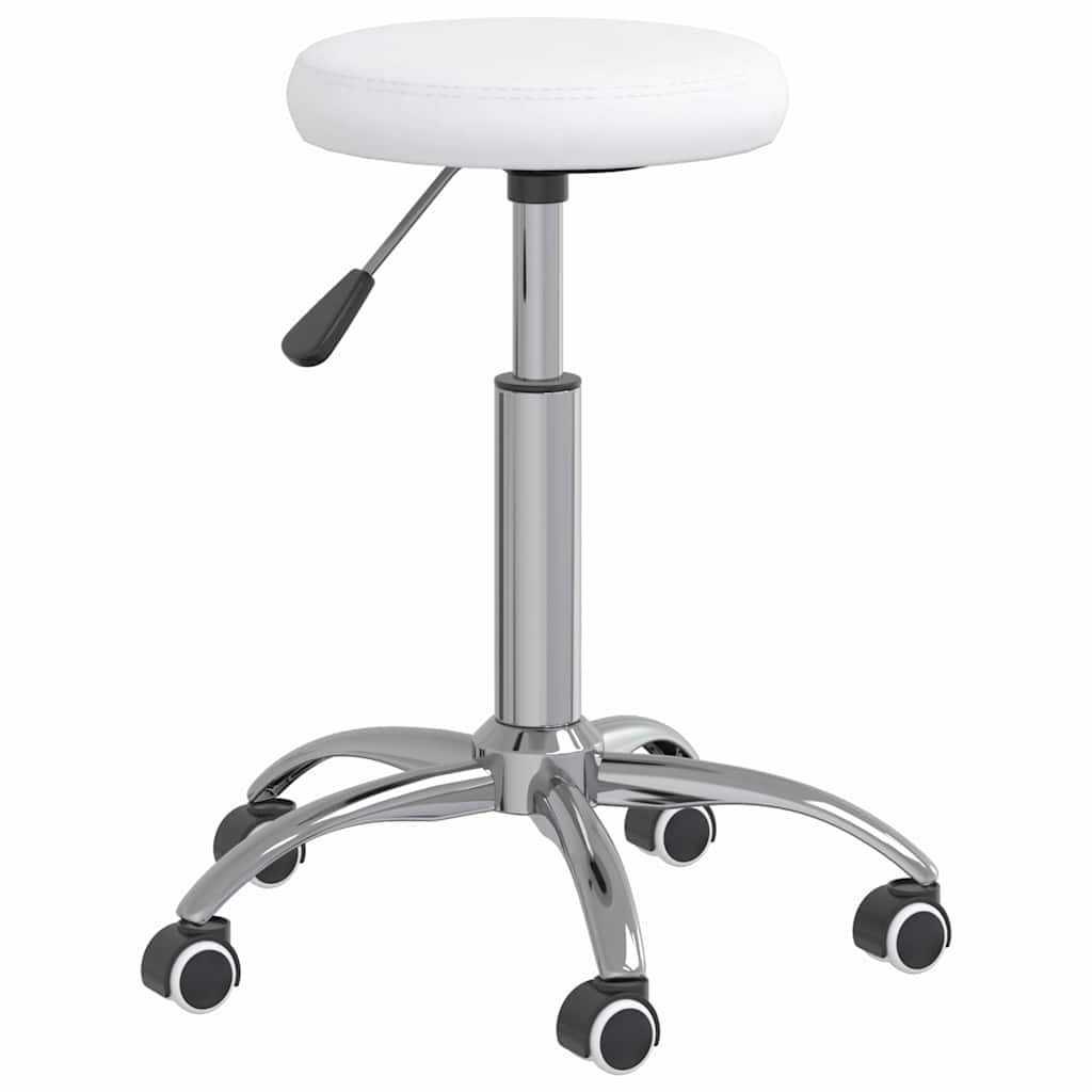 Vidaxl Massagehocker Künstliches Leder weiß