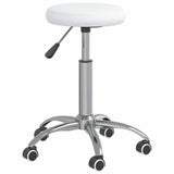 Vidaxl Massagehocker Künstliches Leder weiß