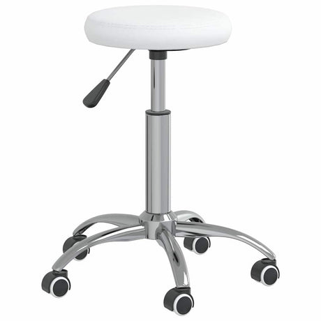 Vidaxl Massagehocker Künstliches Leder weiß