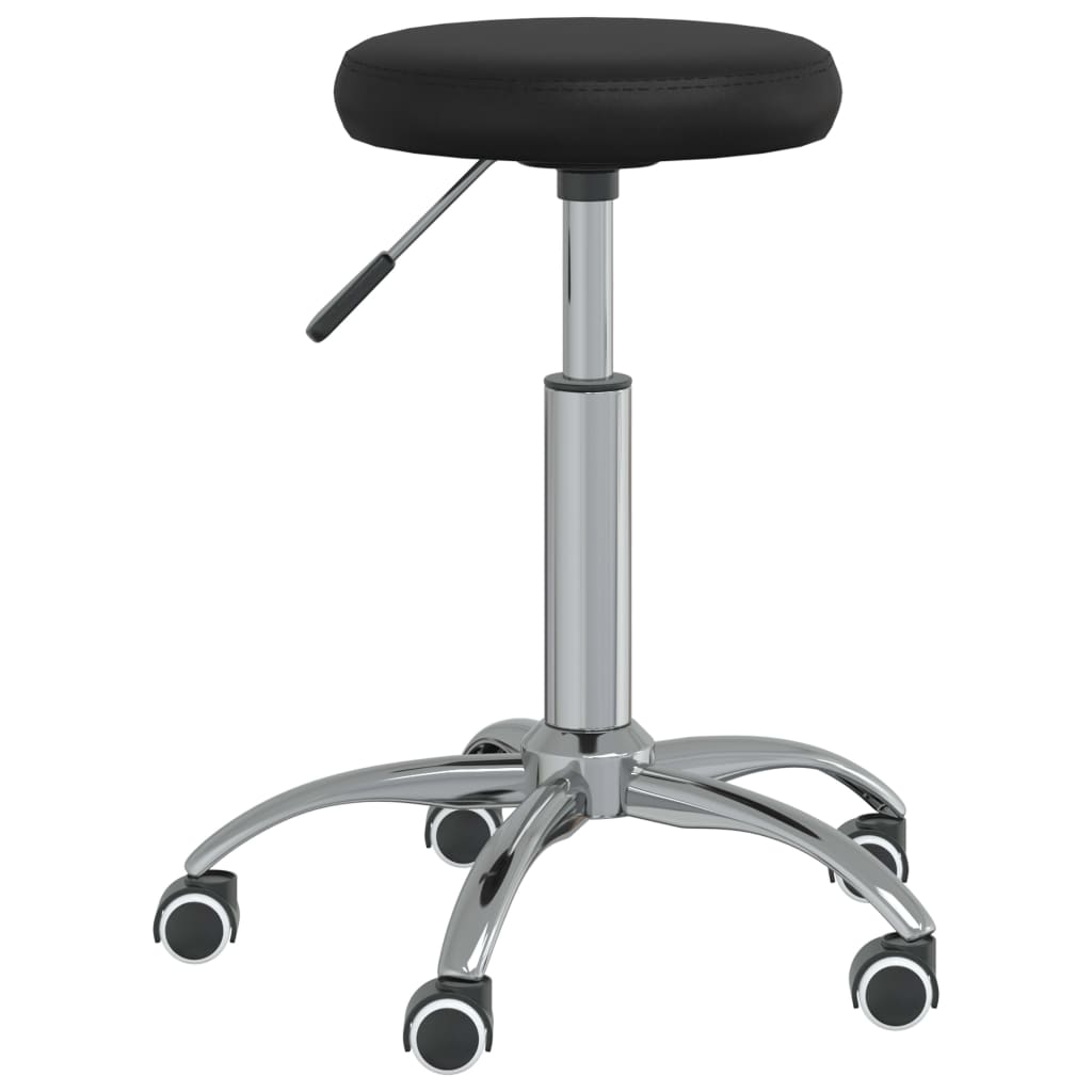 Vidaxl Massagehocker Künstliches Leder schwarz