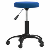 Vidaxl eetkamerstoel fluweel blauw