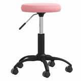 Vidaxl eetkamerstoel fluweel roze