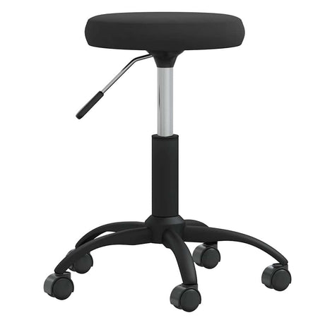 Vidaxl -Massagehocker Velvet Schwarz