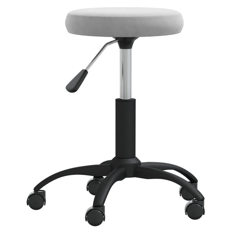 Vidaxl Massage Stuhl Velvet Hellgrau