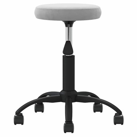 Vidaxl Massage Stuhl Velvet Hellgrau