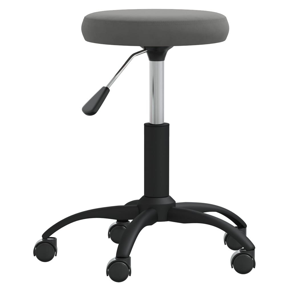 Vidaxl Massage Stuhl Velvet Dunkelgrau