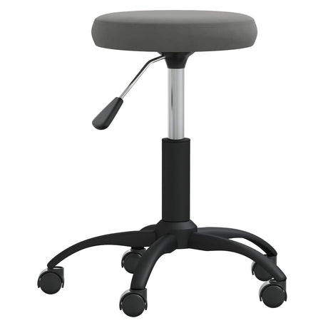 Vidaxl Massage Stuhl Velvet Dunkelgrau