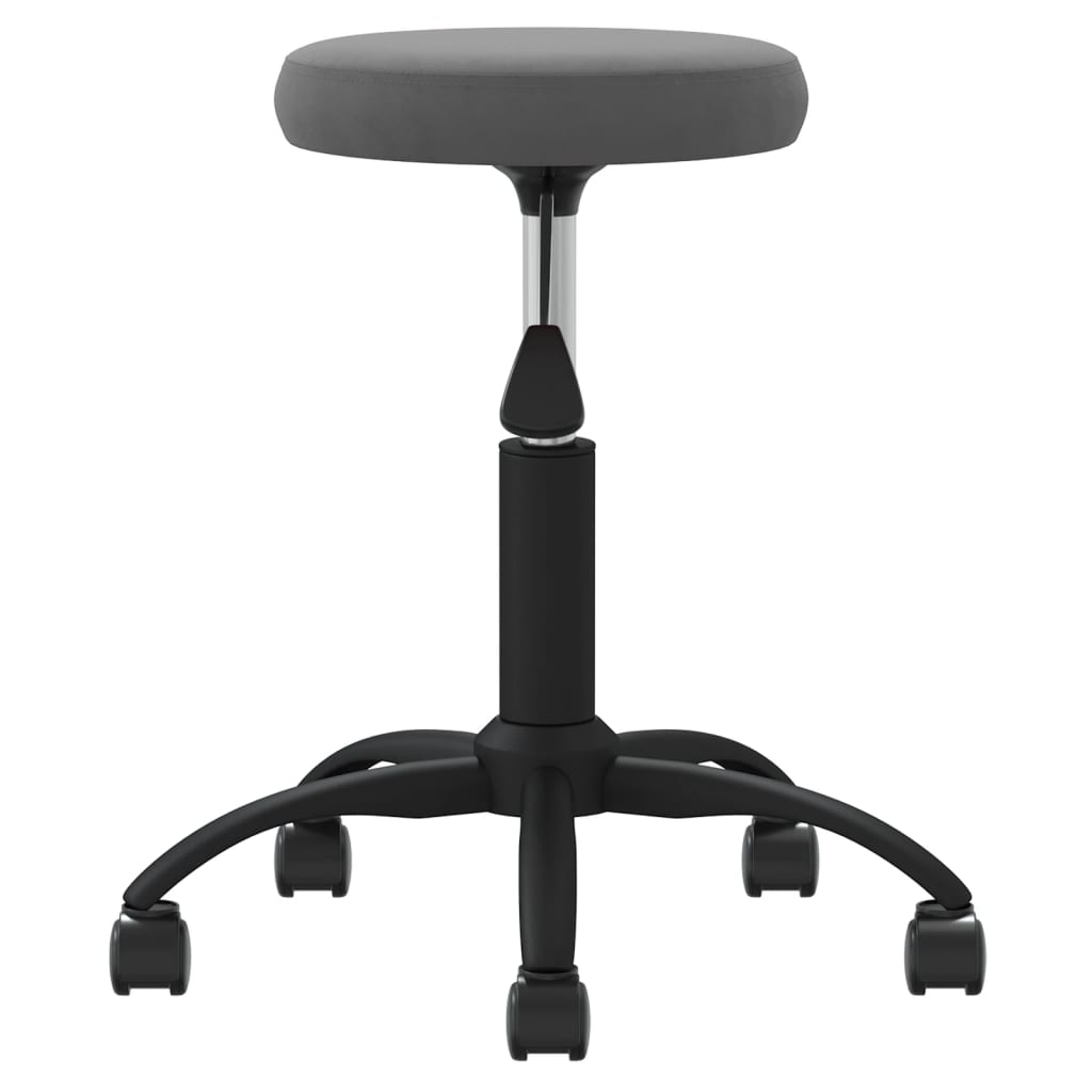 Vidaxl Massage Stuhl Velvet Dunkelgrau