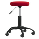 VidaXL Massagehocker Samt weinrot