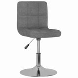 Vidaxl eetkamerstoel draaibaar stof lichtgrijs