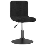 Vidaxl eetkamerstoelen draaibaar 4 st fluweel zwart