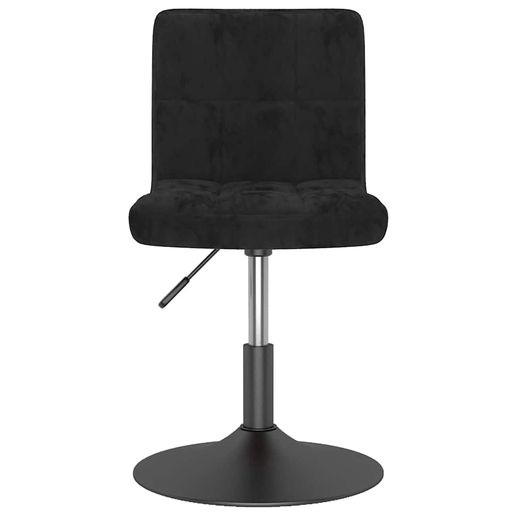 Vidaxl eetkamerstoelen draaibaar 4 st fluweel zwart