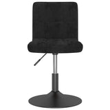 Vidaxl eetkamerstoelen draaibaar 4 st fluweel zwart