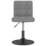 Vidaxl eetkamerstoelen draaibaar 4 st fluweel donkergrijs
