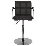 Vidaxl eetkamerstoelen draaibaar 4 st kunstleer zwart