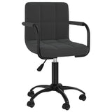Vidaxl eetkamerstoelen draaibaar 4 st fluweel zwart