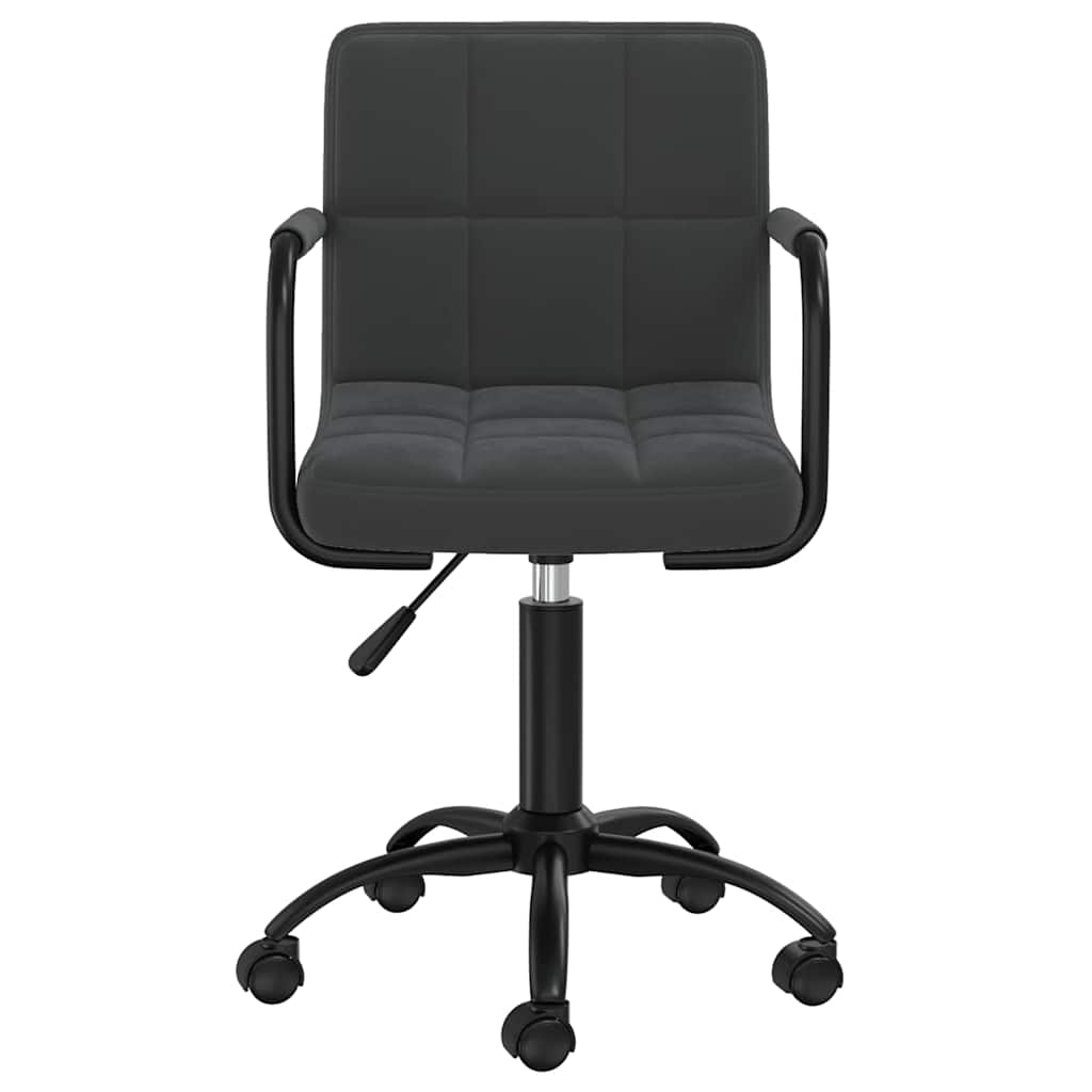Vidaxl eetkamerstoelen draaibaar 4 st fluweel zwart