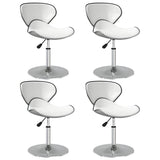 Vidaxl eetkamerstoelen 4 st kunstleer wit