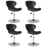 Vidaxl eetkamerstoelen 4 st kunstleer zwart