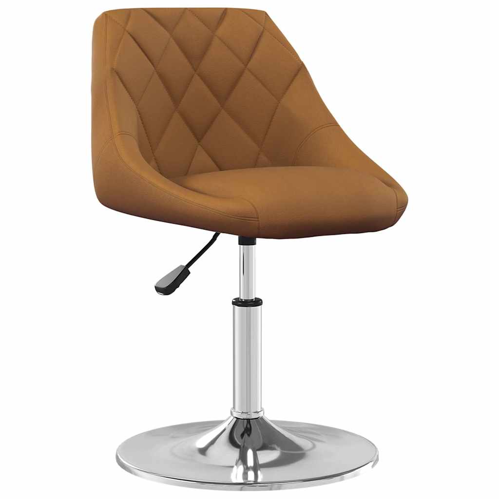 Vidaxl eetkamerstoelen draaibaar 4 st fluweel bruin