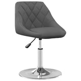 Vidaxl eetkamerstoelen draaibaar 4 st fluweel donkergrijs