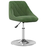 Vidaxl eetkamerstoelen draaibaar 4 st fluweel donkergroen