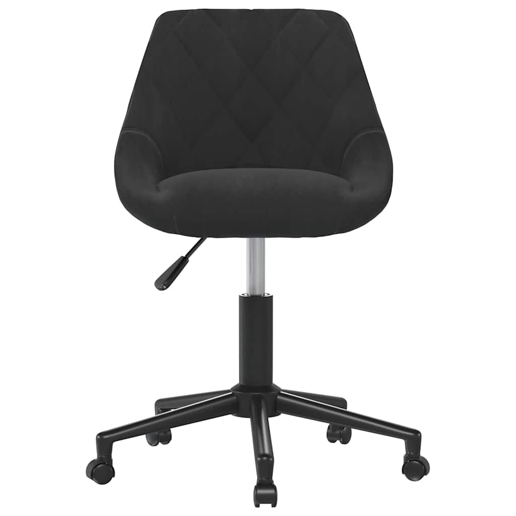 Vidaxl eetkamerstoelen draaibaar 4 st fluweel zwart