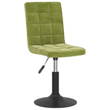 Vidaxl eetkamerstoelen draaibaar 4 st fluweel lichtgroen