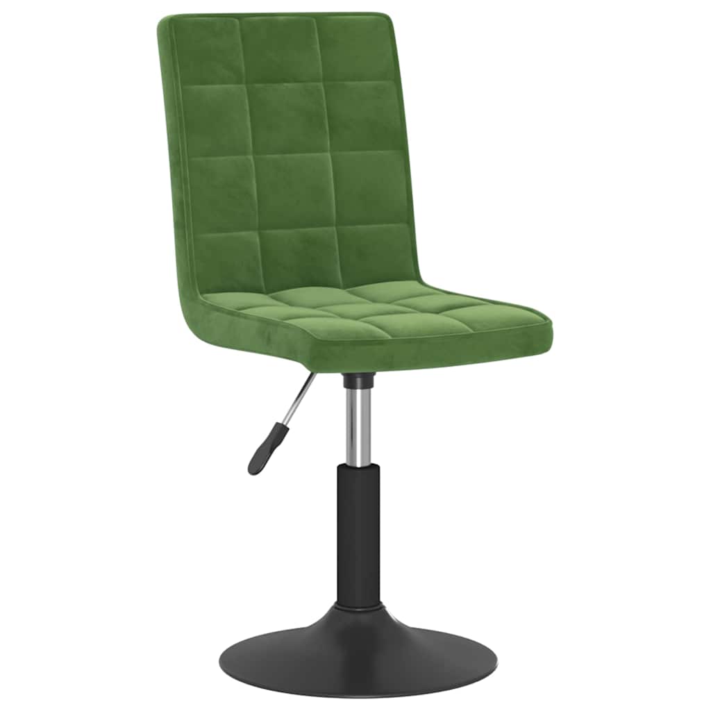Vidaxl eetkamerstoelen draaibaar 4 st fluweel donkergroen