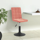 Vidaxl eetkamerstoelen draaibaar 4 st fluweel roze