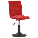 Vidaxl eetkamerstoelen draaibaar 4 st fluweel wijnrood